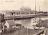 Stavoren, zomer 1906. Het station met het zijlperk. Bij de werfjachten van Pieter Heinsius voor de verhuur, met op de voorgrond de boeier `Marie'